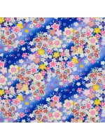 Furoshiki blu motivo sakura (53x53cm)