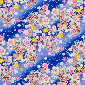 Furoshiki blu motivo sakura (53x53cm)