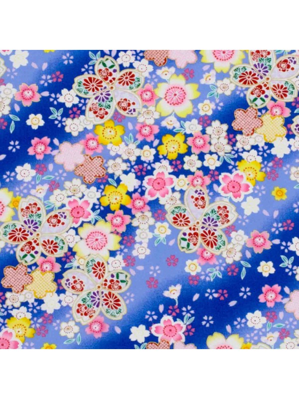 Furoshiki blu motivo sakura (53x53cm)