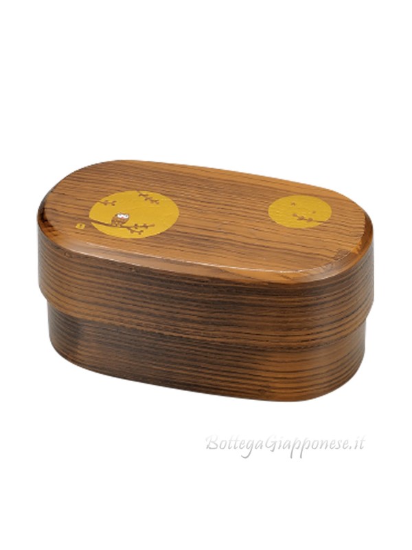 Bento box venatura legno gufo