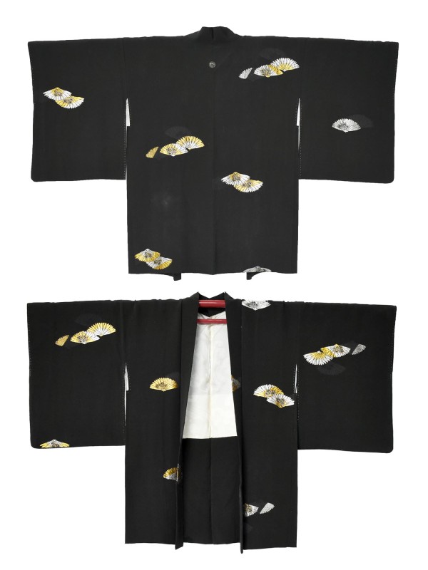 Haori giacca kimono seta ricamo rilievo