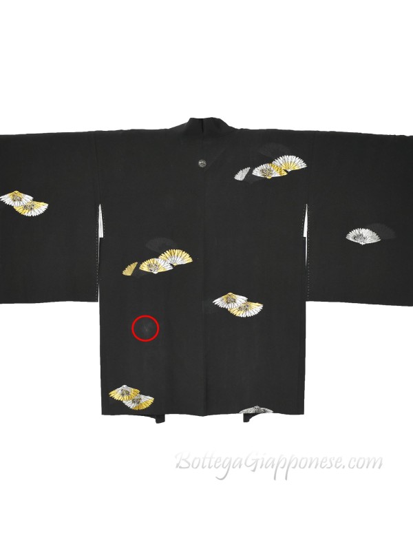 Haori giacca kimono seta ricamo rilievo