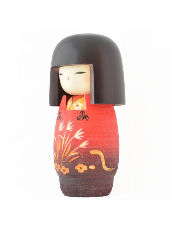 Kokeshi in legno Michiyuki viaggio