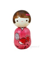 Kokeshi bambina giocosa Ochame