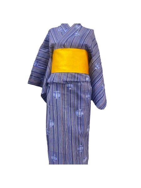 Yukata kimono cotone linee (Seiko)