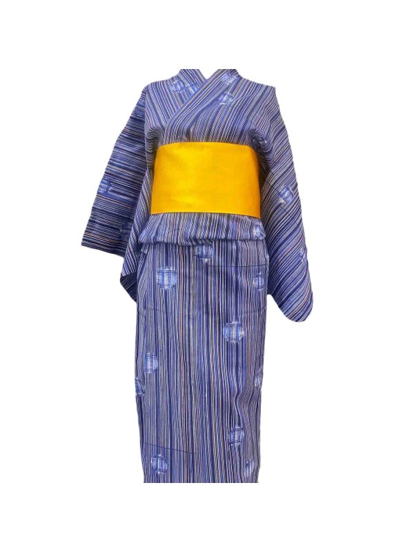 Yukata kimono cotone linee (Seiko)