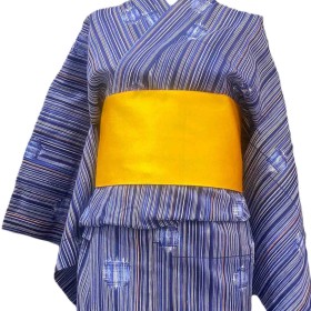 Yukata kimono cotone linee (Seiko)